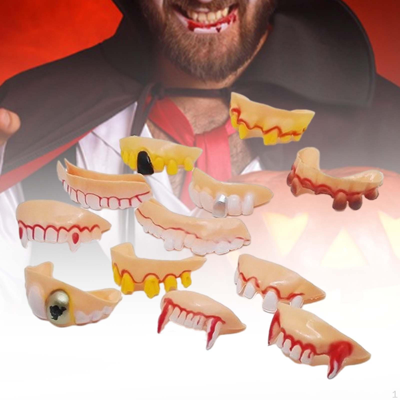 

Хэллоуин Поддельные Зубы Взрослых Забавное Украшение для Партии Маскарад Необычные Платья