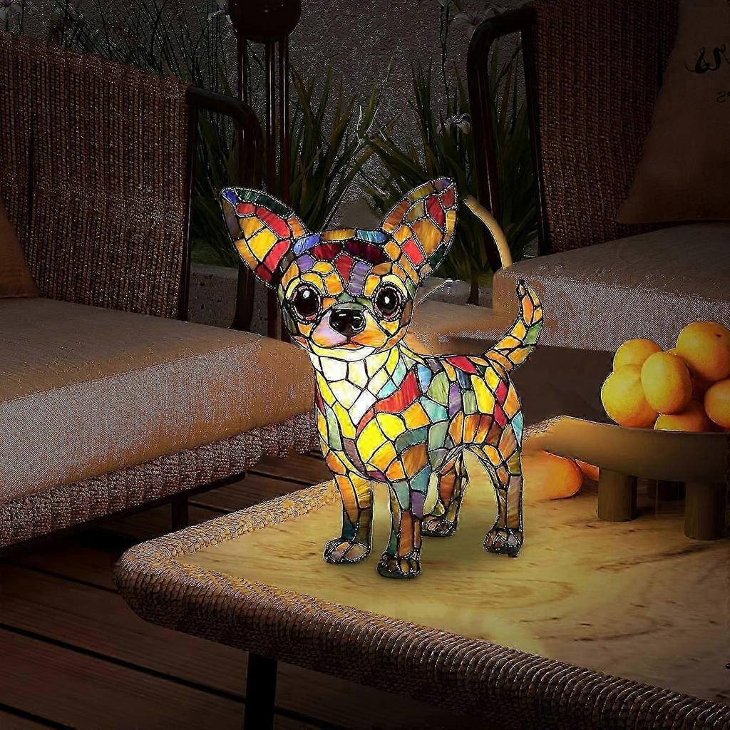 Dog Series Art Night Light Led Light Ornament Puw0611