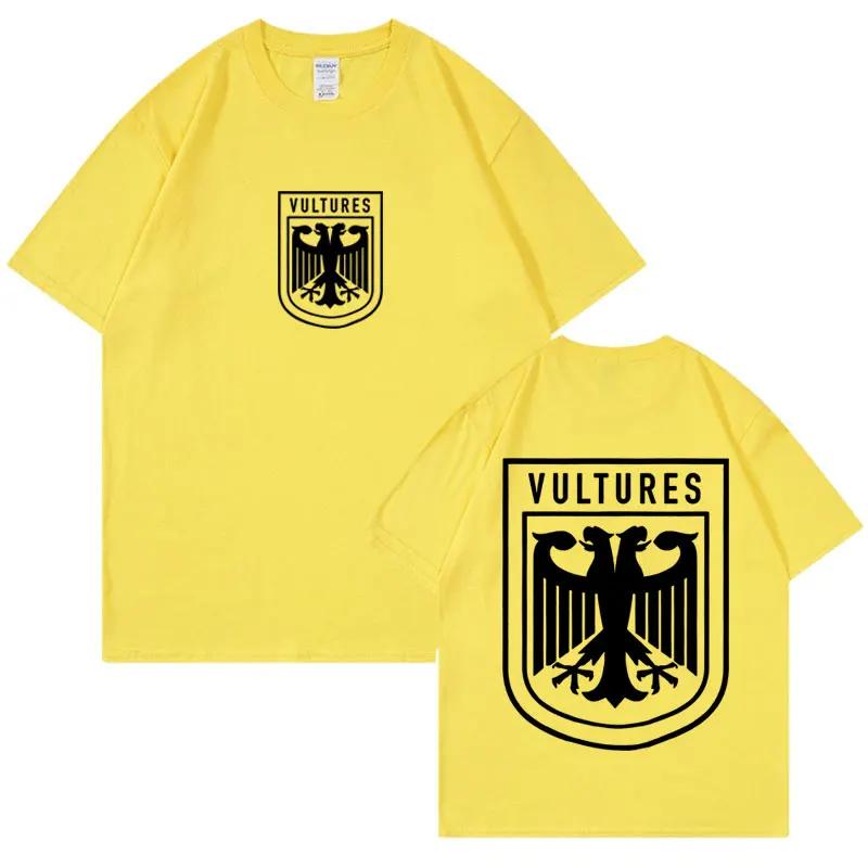 Rapper Kanye West Vultures Logo Alba Tričko Pánské Dámské Hip Hop Punk Gotické Trička 100% Bavlna Oversized Tričko Streetwear