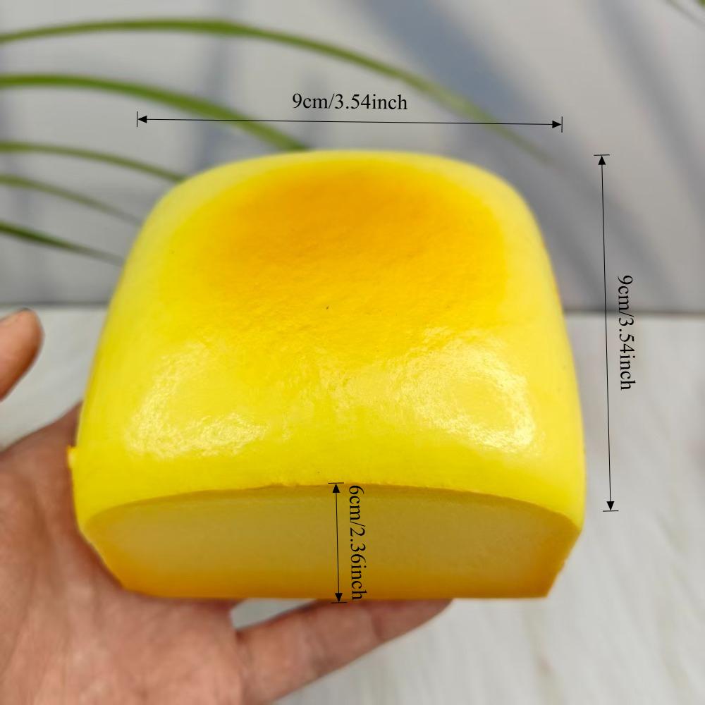 Squishy Simulated Big Toast Bread Squeeze Toy Soft Stress Relief Slow Rising Sensory Fidget for Anxiety ADHD Autism Gift for Kid