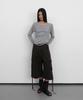 Saendeulig Strap Wide Neck T_Melange Gray