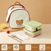 304 Stainless Steel Square Lunch Box With Lid Portable Fruit Salad Food Container Stackable Leak Proof Bento Box