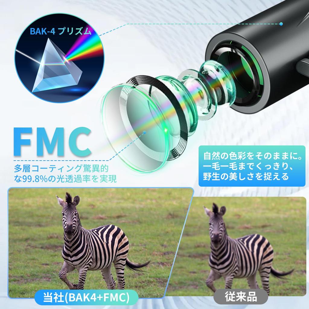 Binoculars for Live 20x Opera Compact Technology 2025 BAK4 Prism X FMC for Lightweight Glasses Adjustable for Japanese Instruction Manual Included