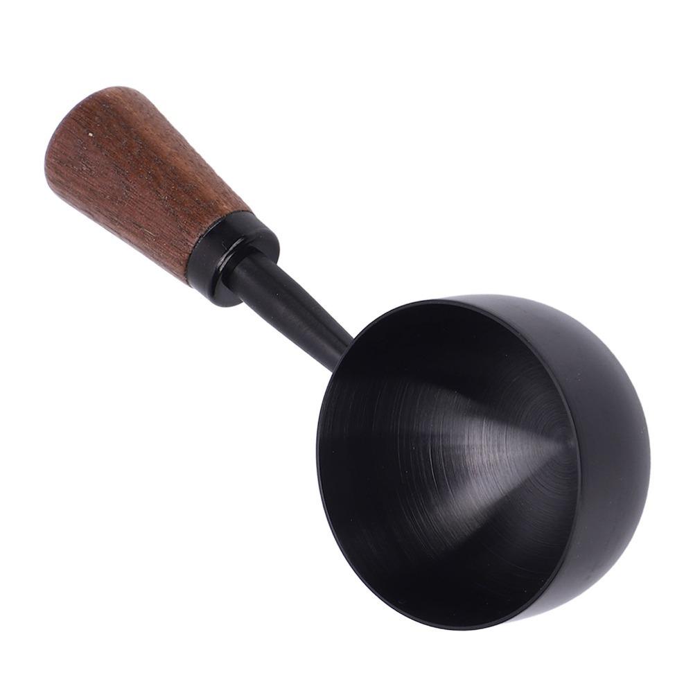 Vintage Style Tea Measuring Spoon Short Wooden Handle Coffee Bean Scoop Coffee Brewing