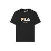 Fila Original Cool And Comfortable Breathable Skin-Friendly Short Sleeve T-Shirt Unisex Tops Black Gold Frozen-Lemon F51M519106F-BG