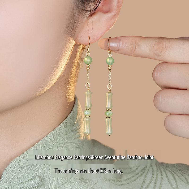 Women's Summer Style Fresh Pearl Earrings, High-End Hanfu Accessories, 925 Sterling Silver