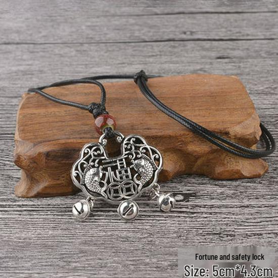 

Универсальное этническое серебряное ожерелье-подвеска – Женский амулет «Четыре стороны света: мир и богатство»