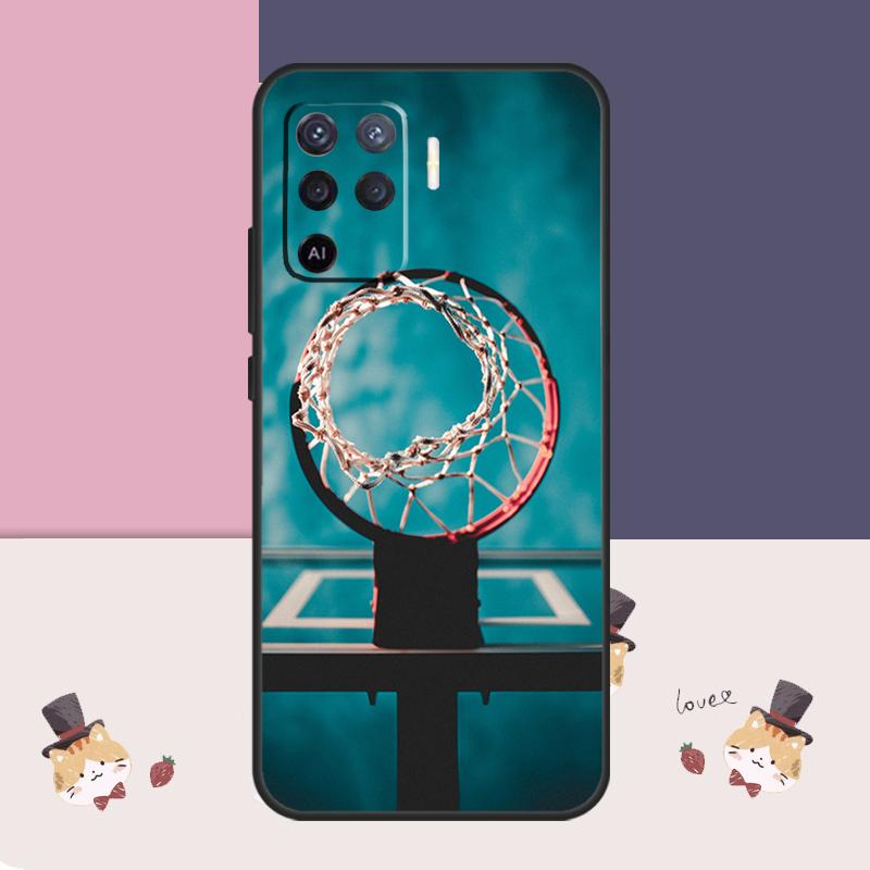 Basketball Case For Oppo A94 A74 A54 A18 A38 A58 A78 A98 A80 A60 A40 A96 A76 A16 A15 A17 A57 A77 A5 Pro