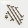 Dooroom Antique Brass Knurling Furniture Handles Long Round Modern Pulls Cupboard Wardrobe Dresser Shoe Box Drawer Cabinet Knobs