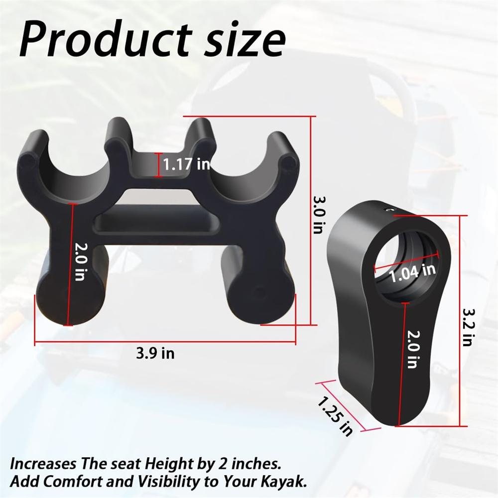Kayak Seat Risers Fit for Lifetime Yukon Angler 116 and Teton Pro Kayaks