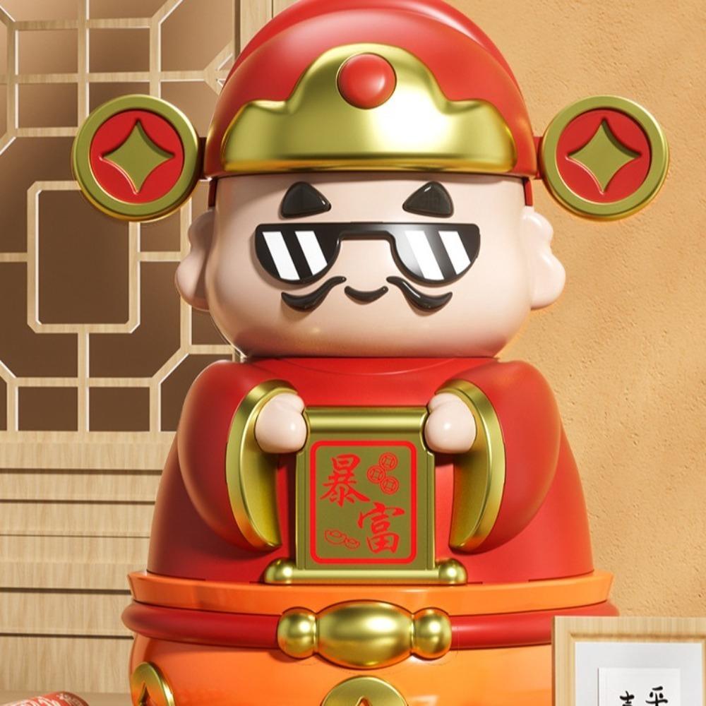 Gute Symbolik Neujahrs-Spardose Dekorative Cartoon-Geldboxen Chinesische Gott-Ornamente Neujahr