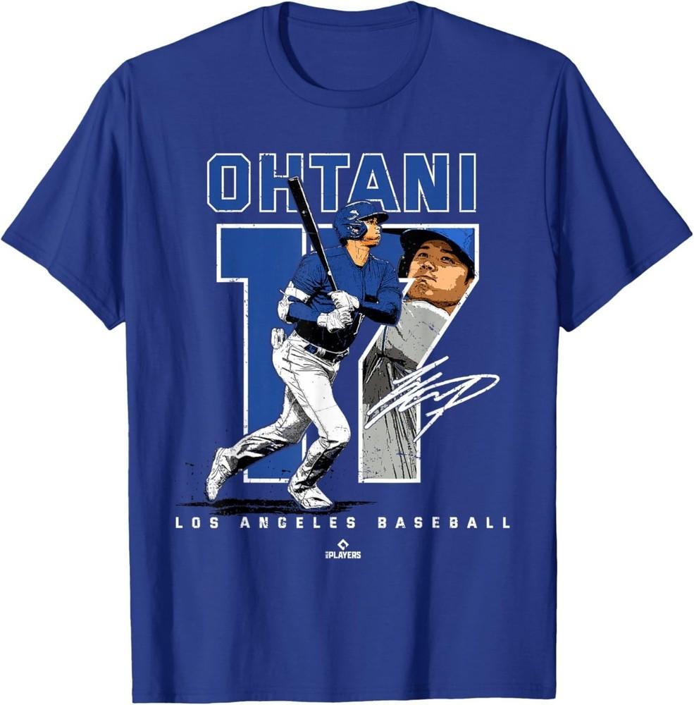 

Number and Portrait Shohei Ohtani Los Angeles MLBPA T-Shirt L