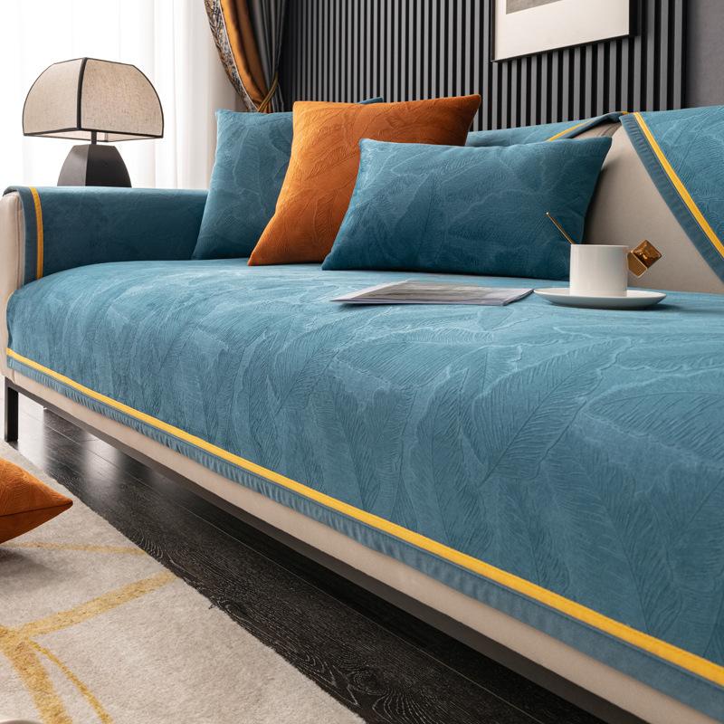 Nordic Simple Sofa Cushion Four Seasons Universal Light Luxury Non-Slip Cushion High-End New Sofa Cover Cloth Cover Cover
