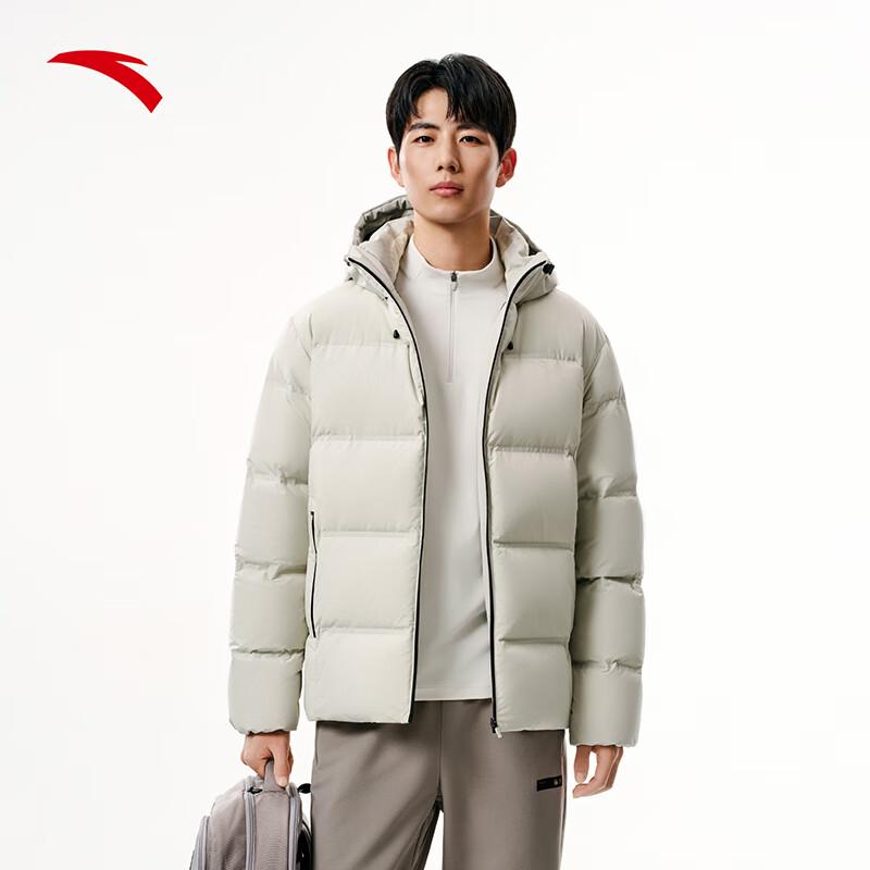 Anta Men's Six-Degree Core Seamless Hooded Down Jacket
