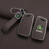AFK1 Leather Car Remote Key Case Full Cover Protector Holder Shell Fob For Skoda Superb A7 Kodiaq Octavia A7 A8 Keychain Accessories