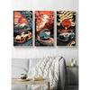 Vintage s Retro Car Japanese Landscape Poster  GTR Luxury Cars Canvas Painting HD Print Wall Art for Living Room  Bedroom Decor