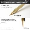 Pizz Premium Mechanical All Hexagonal Lead Presentation Made In Japan Pencil-Like Pencil, 0.5mm, Brass, Barrel, Case, Chalkboard-Style Box, 0.5mm