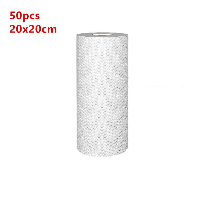 

Kitchen Disposable Rags Thicken Reusable Non-Woven Cleaning Cloths Household Washing Dishcloths Cloth Paper Towels Scouring Pads 50PCS