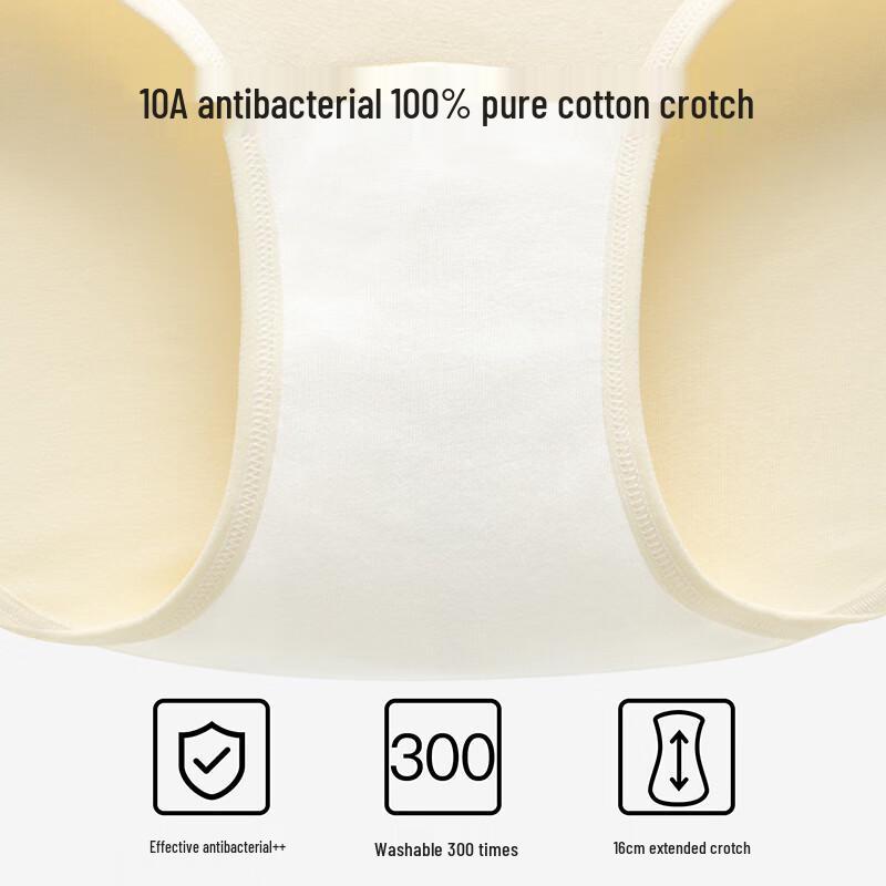 Urban Beauty Women's Class A Cotton Antibacterial Briefs (4-Pack)