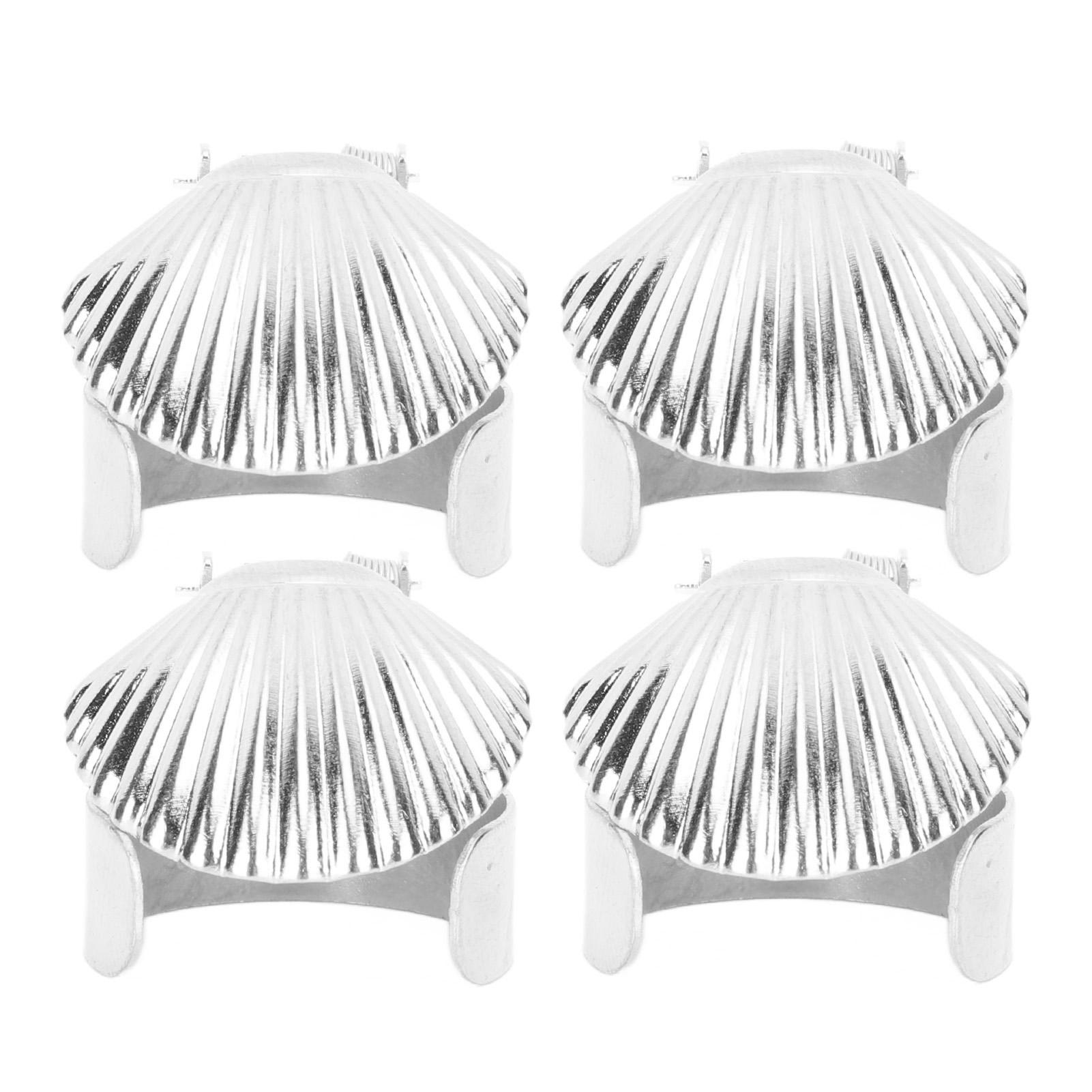 

4 шт. гаситель свечей, гаситель свечей, металлический корпус, узор, автоматический стопор для свечей серебряный