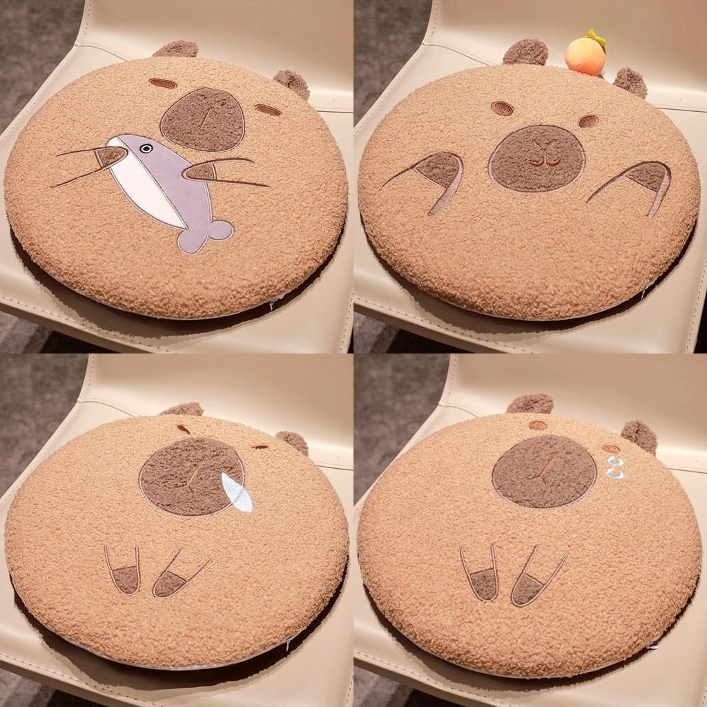 Capybara Cushion Seat Office Thick Cartoon Chair Pad Capybara Backrest Pillow
