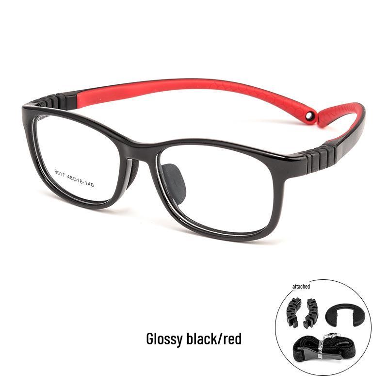 Ultra-Light Silicone Kids' Glasses Frame 9017ET: Durable Myopia Frames for Boys and Girls