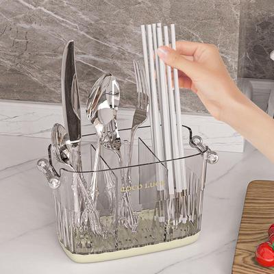 ZISIZ Wall-Mounted Draining Chopstick & Utensil Holder