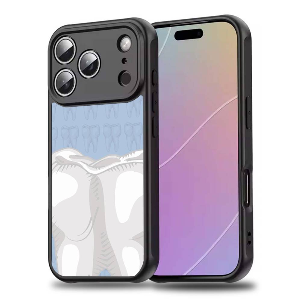 Dentist T-Teeth Tooth For iPhone 11,12,13,14,15,16,17,Pro,Max,Plus,Mini,SE4,E Phone Case Magnetic For Magsafe Wireless