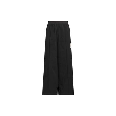 Originals Adventure Pants Solid Color Logo Wide Leg Sports Trousers Women Bottoms Black IU4810