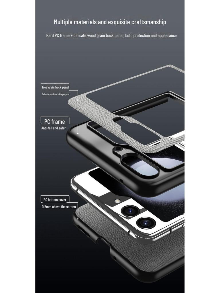 Ultra-Thin Hard Shell Case for Samsung Z Flip5/Z Flip4/Z Flip3 - Folding Screen Protection