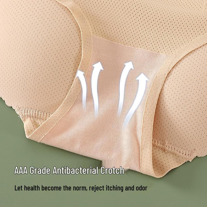 High-Waisted Tummy Control Lifting Panties for Women with Breathable Pad
