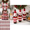 Vibrant And Decorative Knitted Letter Wine Bottle Holder For Christmas Parties And Gifts