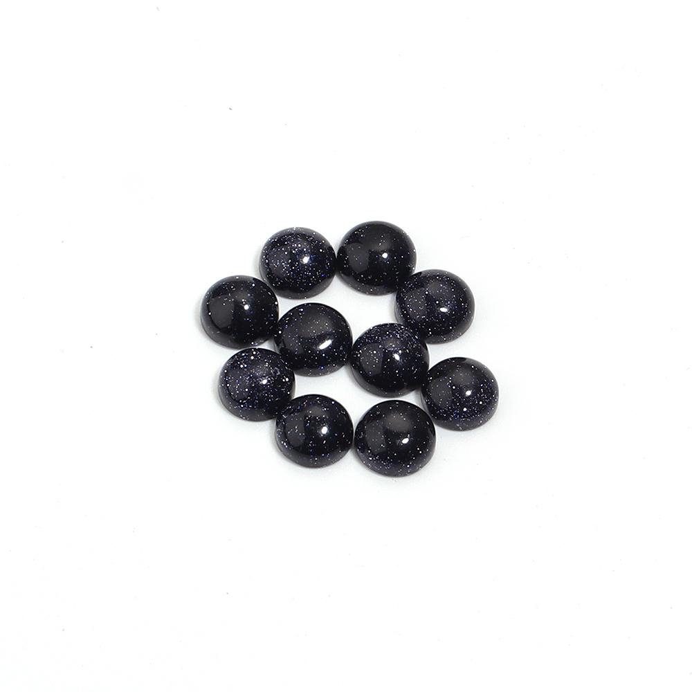 5-10 Stück Naturstein Cabochon Schwarzer Sandstein Rund Flachboden Cabochon Perlen Zur Schmuckherstellung DIY Ring Anhänger Zubehör