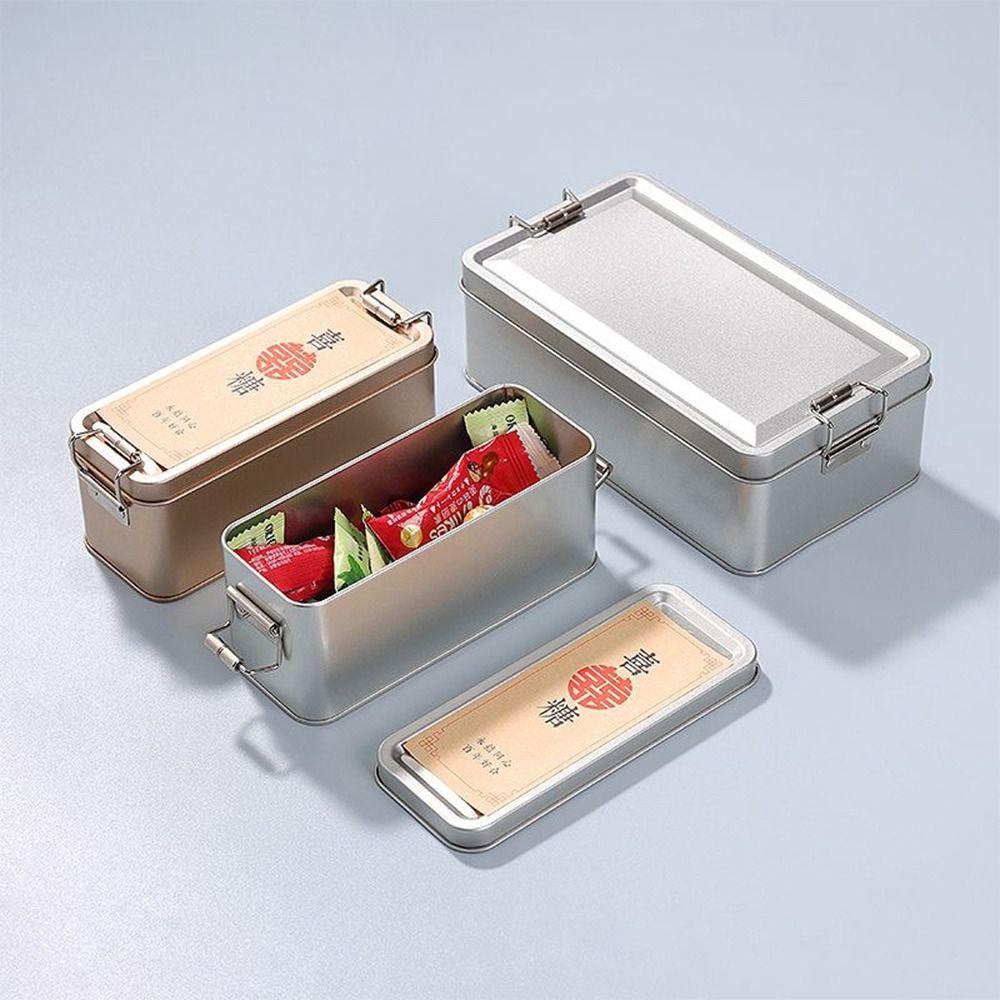 120*120*95mm Metall Aufbewahrungsbox Mehrfarbig Süßigkeitenbox Robuster Schnappverschluss Eisenbox Geldbehälter