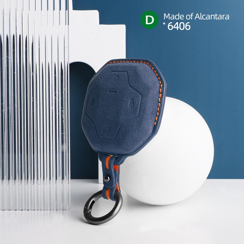 4 buttons Car key case cover protection shell suede For For Chery Jetour Traveler 2023 2024 2025 auto accessories