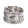 Geometrisches Reifen-Manschettenarmbänder-Set Mit Galvanisierter Oberfläche Für Männer Und Frauen Sommer 2025