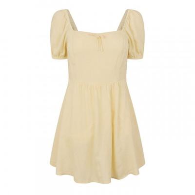 Mini-robe plissée à manches bouffantes pour femme Jack Wills