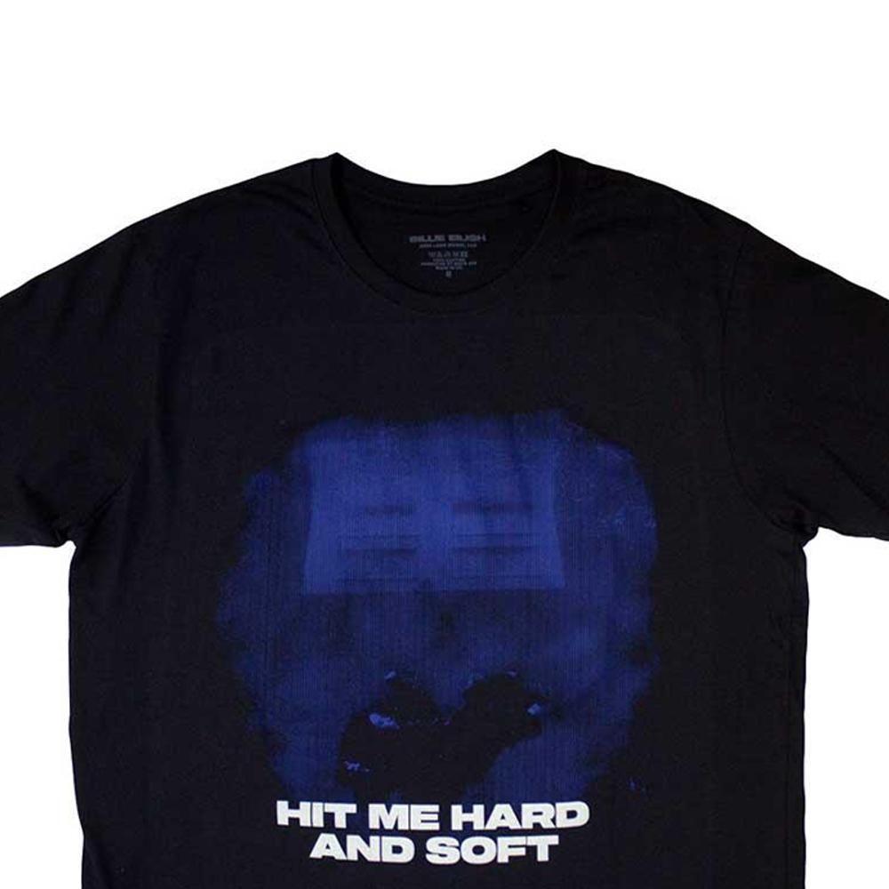 Billie Eilish Unisex Adult Hit Me Hard And Soft Blue Lines T-Shirt