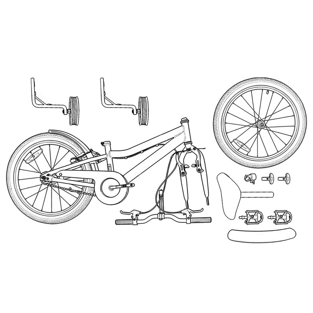 Kids  Bicycle 14 Inch for Ages 3 5 Blue & White