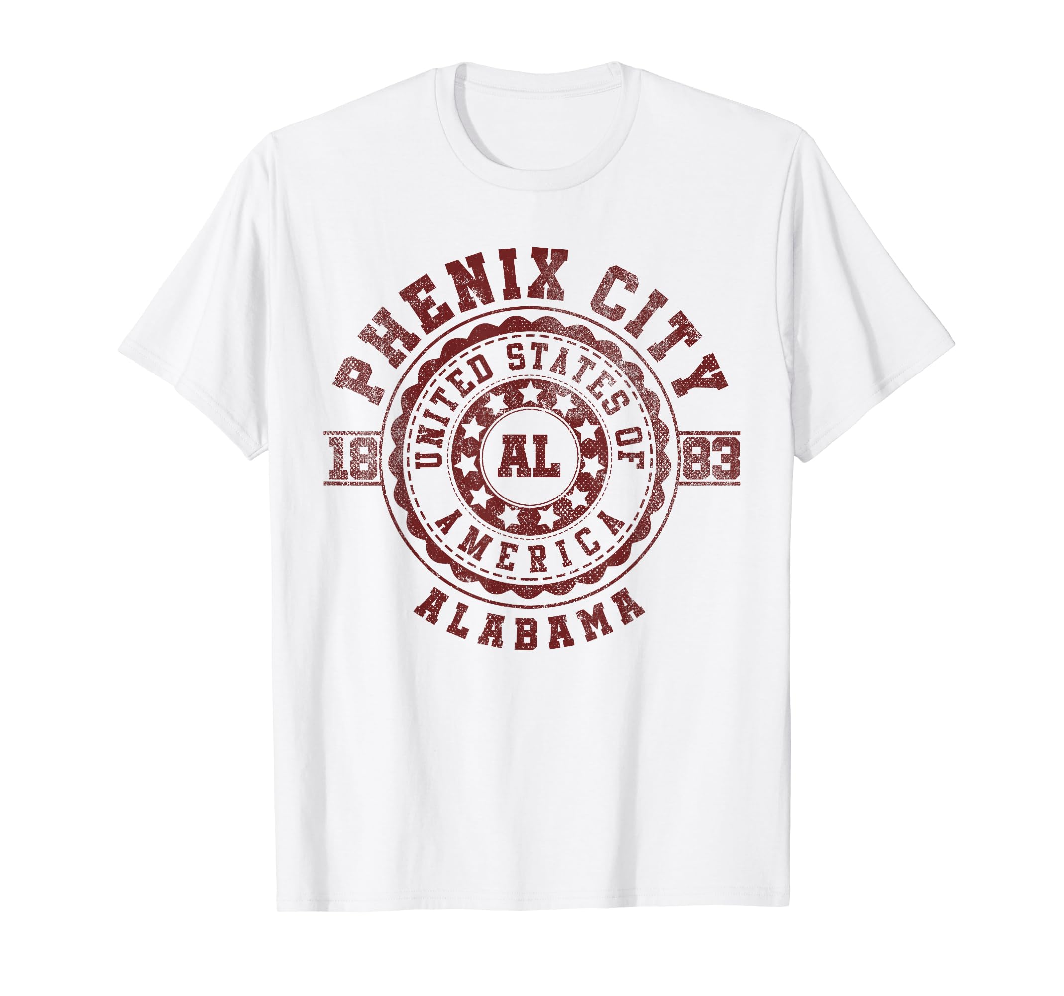

Phenix City AL Alabama T-shirt белый