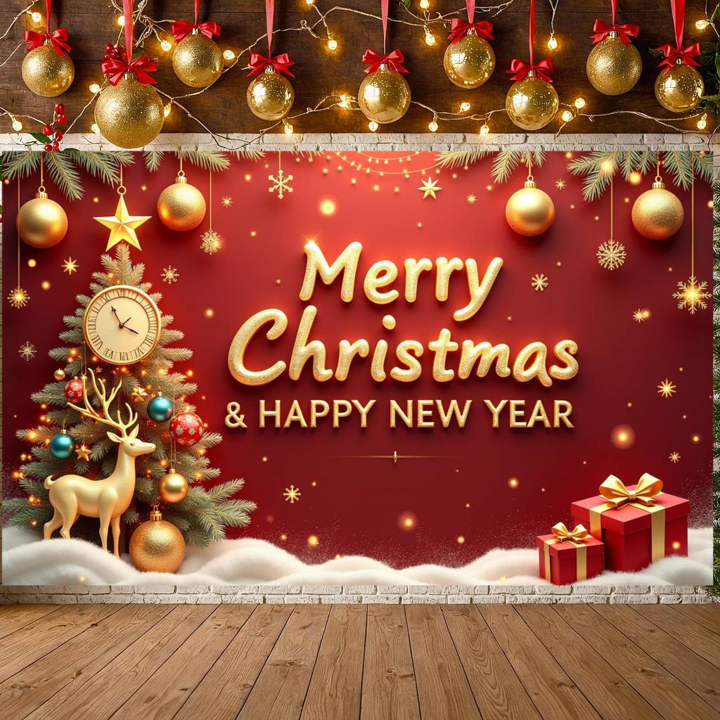 Holiday Event Display Christmas Tree New Year Display Happy New Year Background Winter Scene Christmas Banner For New Year Home