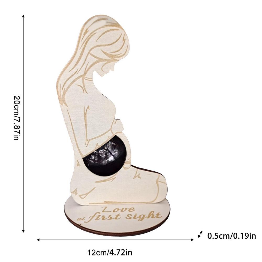 Baby Ultrasound Photo Frame Sonogram Picture Frame Pregnancy Gift Baby Announcement Keepsake For Couples New Moms Dady