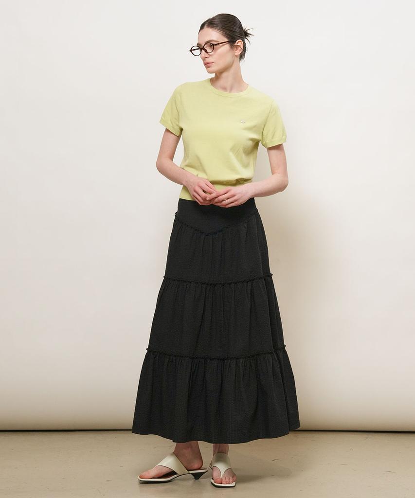 GENERALIDEA Airy Essential Half Knit [Green] / Wbe2L05512