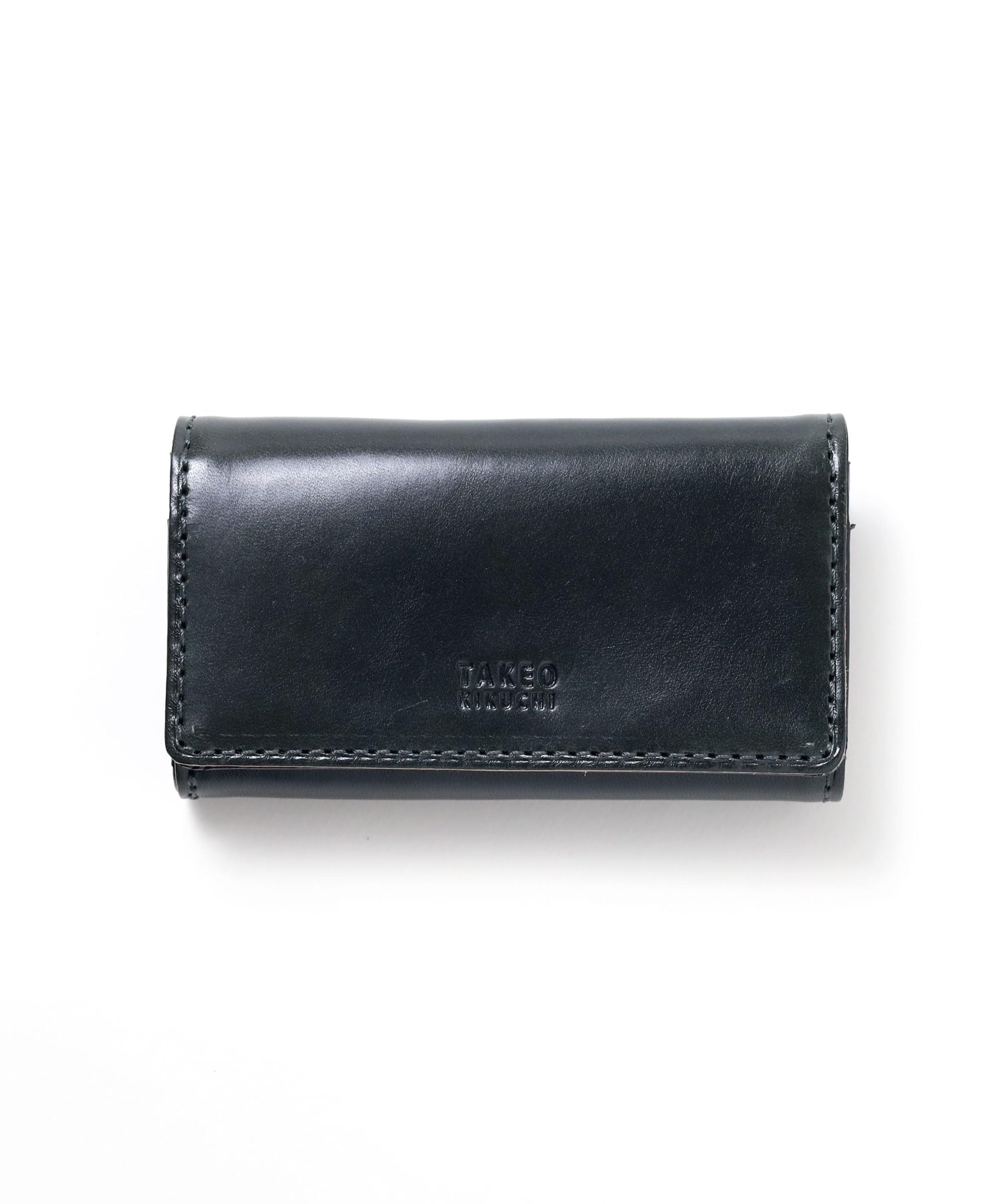 

Key Case Smart Key Compatible Area 266624 Solid Black [Takeokikuchi] Men s