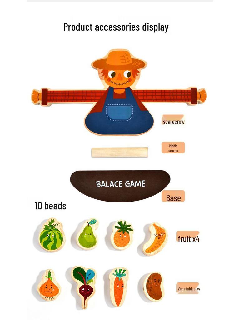 Large Wooden Inset Puzzle Blocks for Children's Cognitive Development