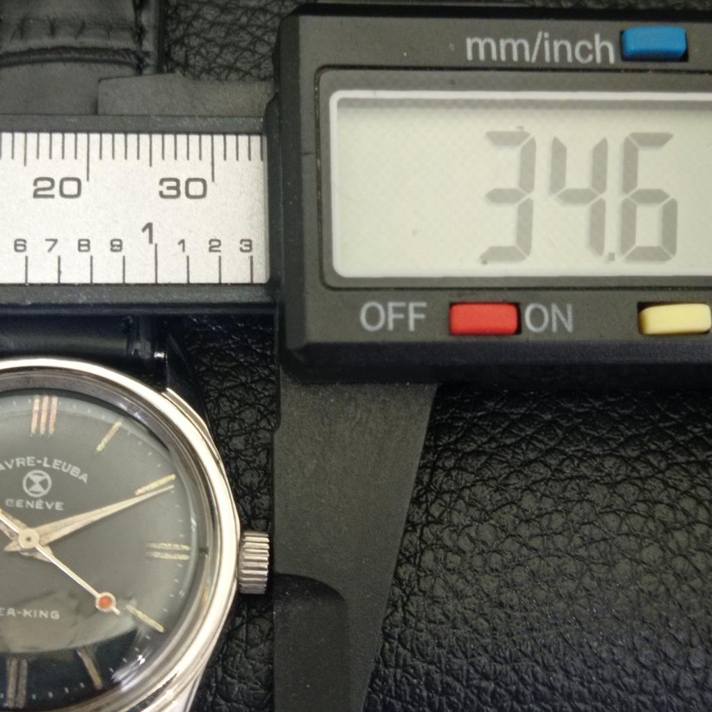 FAVRE LEUBA SEA KING VINTAGE HAND-WINDING SWISS MENS BLACK DIAL WATCH a703804-1 R213f-a703804