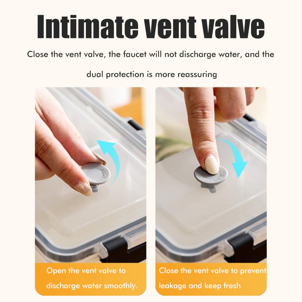 3,5 L Plast Drikkedispenser Drikkedispenser med Tappekran Iset Juicedispenser for Kjøleskap Fest