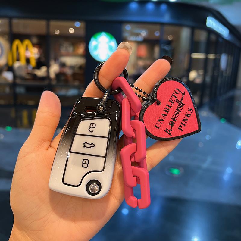 For VOLKSWAGEN VW Car Key Case Cover Shell For VW Volkswagen Golf 7 MK7 Tiguan MK2 For Seat Ateca Leon FR Ibiza For Skoda Octavi