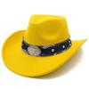 New Cow Head Belt Accessories Western Cowboy Hat Classic Retro Jazz Hat European and American Style Gentleman Hat
