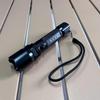 Rechargeable High-Intensity LED Strobe Flashlight - Black, for Camping, Emergency, and Searchlight Use